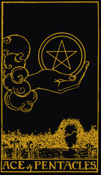 Ace of Pentacles tarot card