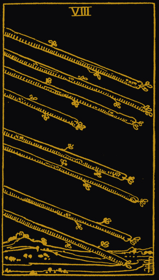 Eight of Wands tarot card