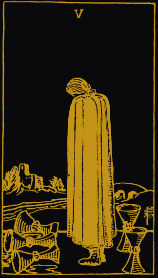 Five of Cups tarot card