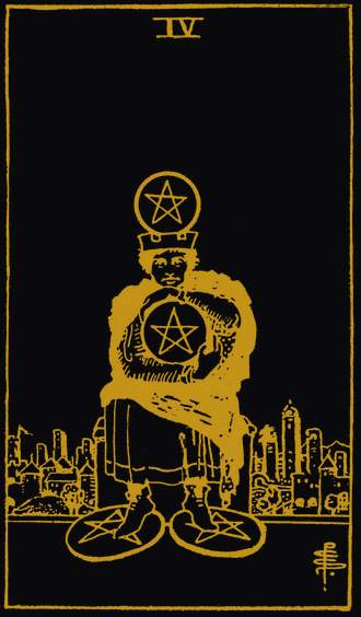Four of Pentacles tarot card