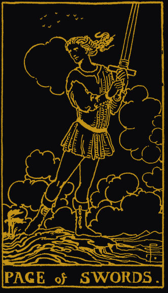 Page of Swords tarot card