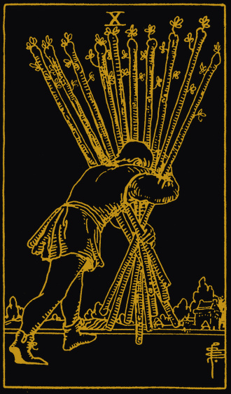 Ten of Wands tarot card