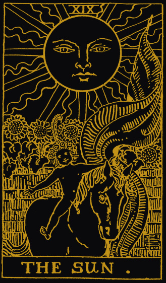 The Sun tarot card
